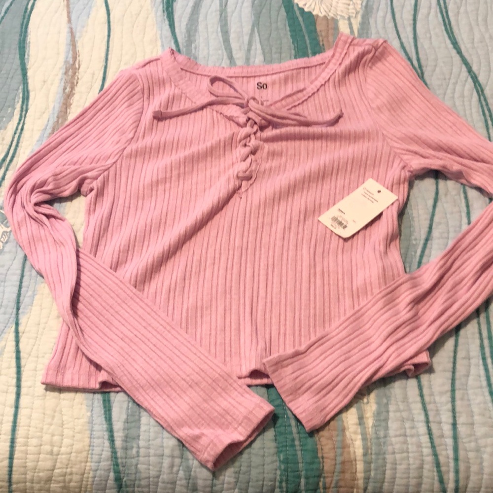 So pink long sleeve shirt size large nwts